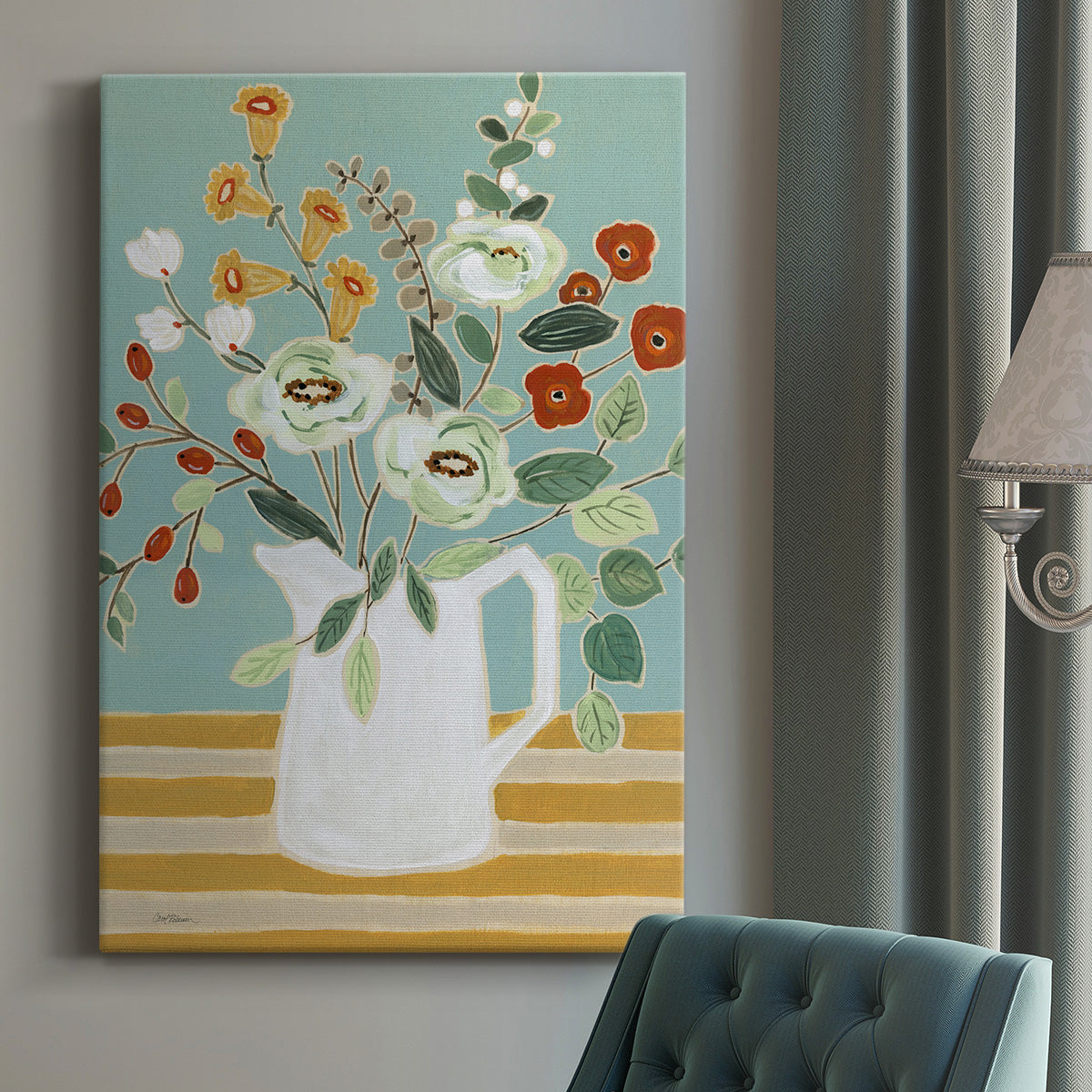 Joyful Blossoms II - Canvas Art Print