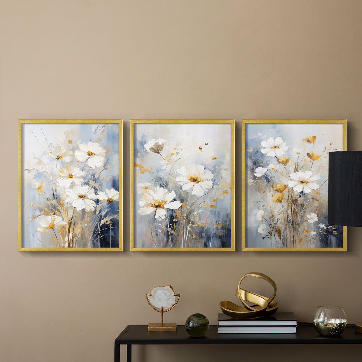 Floral Study Series XCV - Restickable Framed Art Set