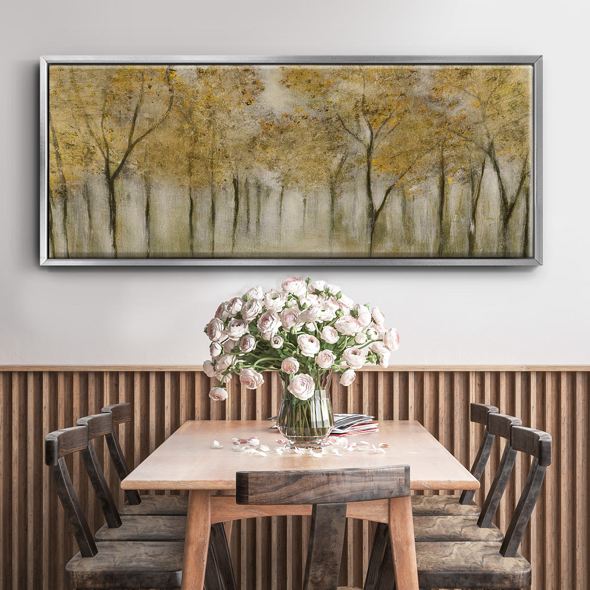 Golden Spring - Floater Framed Canvas Print