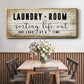 Laundry Room - Floater Framed Canvas Print