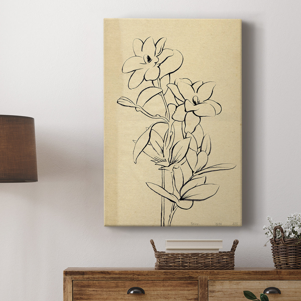 Magnolia Sketch I - Canvas Art Print