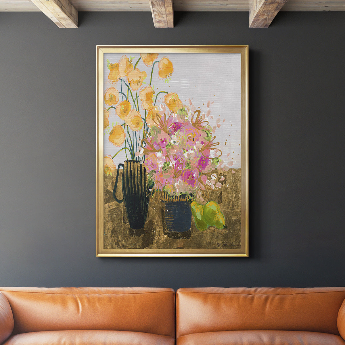 Not So Still Life - Modern Framed Canvas Print
