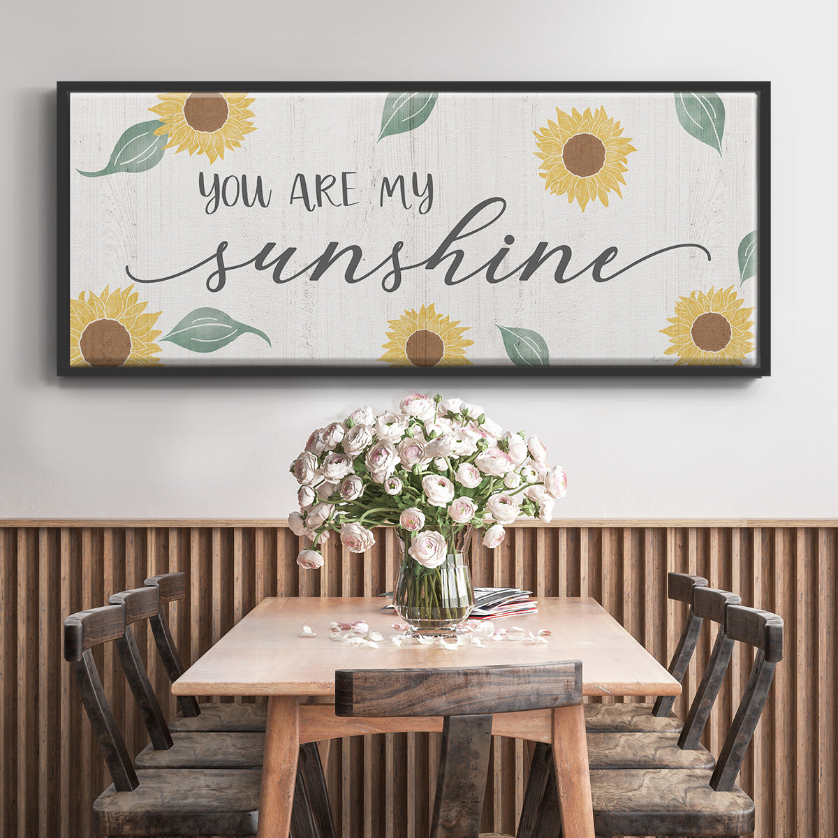 You Are My Sunshine - Floater Framed Canvas Print