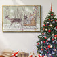 Christmas Time Collection A - Framed Gallery Wrapped Canvas in Floating Frame