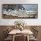 The Manneport, Étretat, Rough Sea, 1883 - Floater Framed Canvas Print