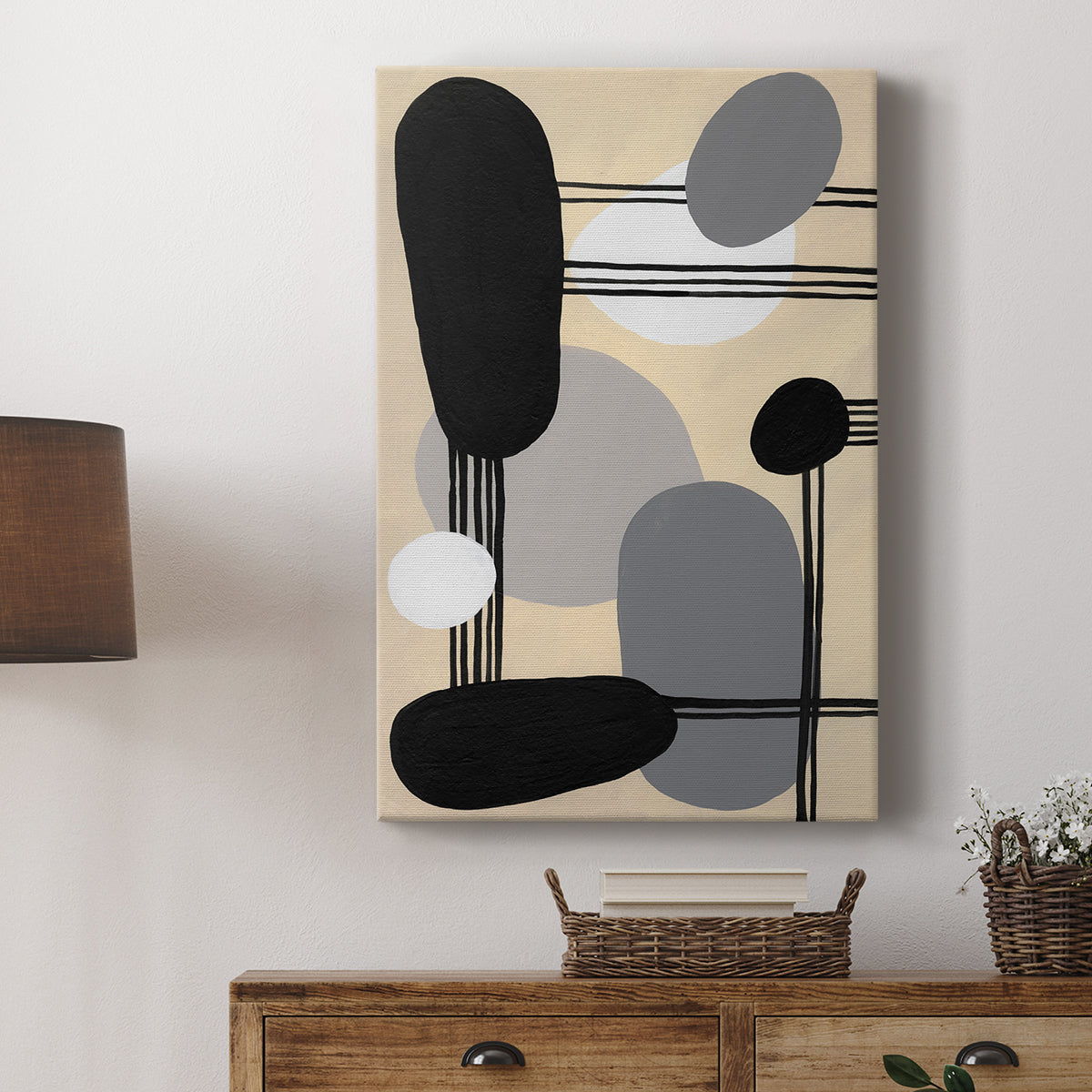 Interconnected Shapes I - Canvas Art Print