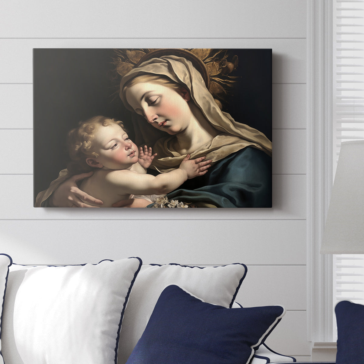 Madonna and Child LXXIII - Canvas Art Print