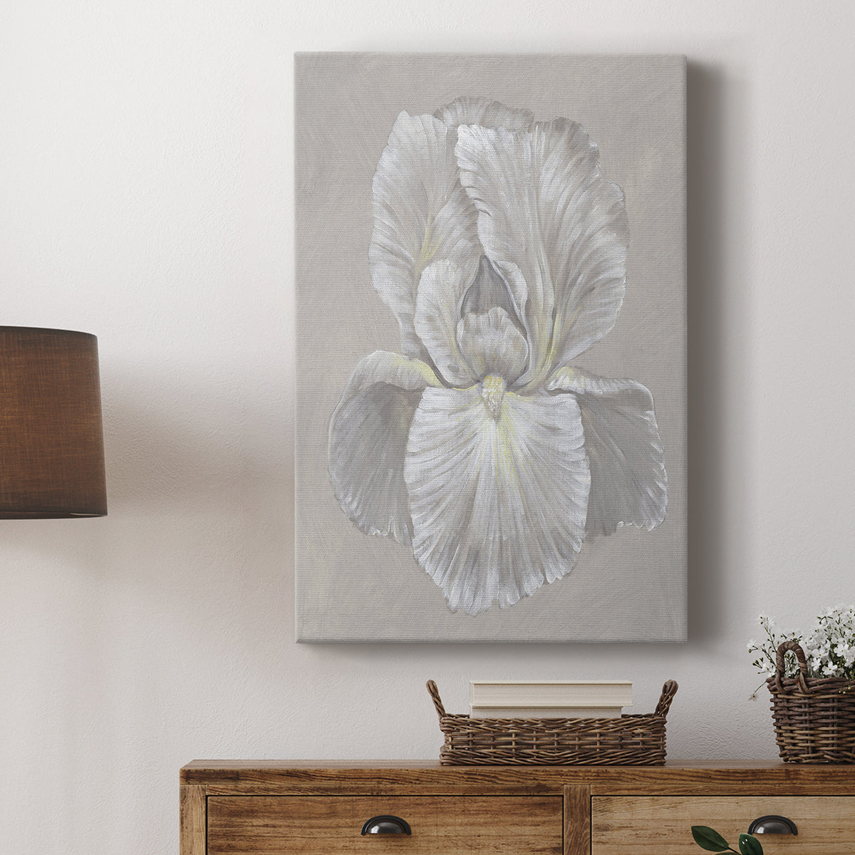 White Iris I - Canvas Art Print