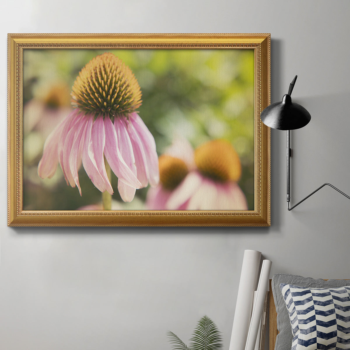 Echinacea Study II Premium Framed Canvas- Ready to Hang