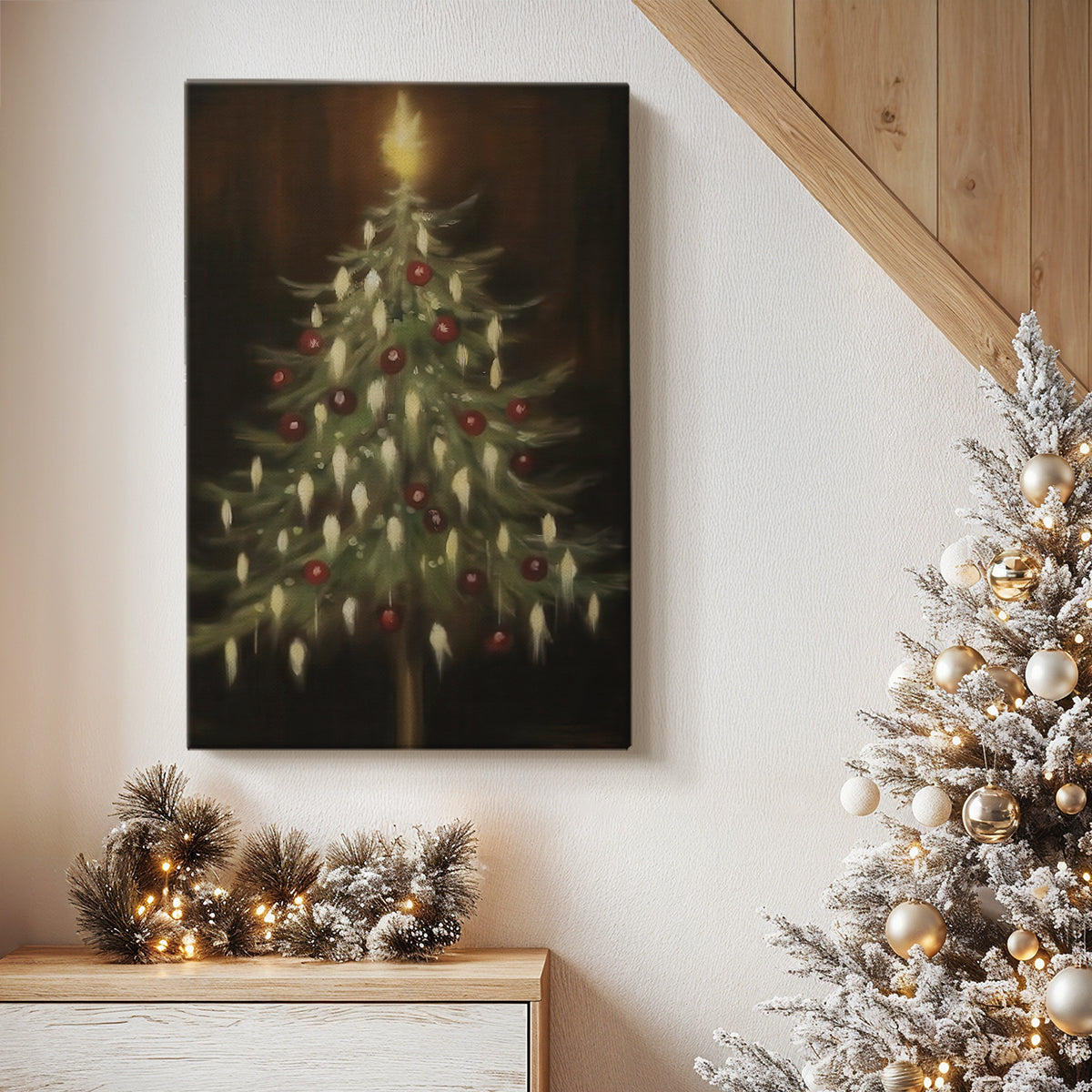 Amber Hearth Carol - Canvas Art Print