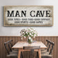Man Cave Good Times - Floater Framed Canvas Print