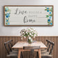 Love Builds - Floater Framed Canvas Print