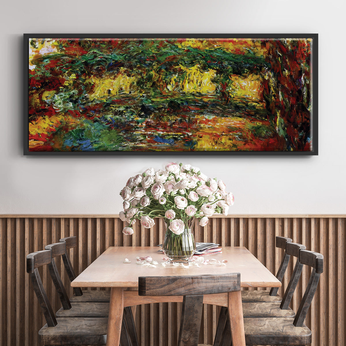 The Japanese Bridge, 1922 - Floater Framed Canvas Print