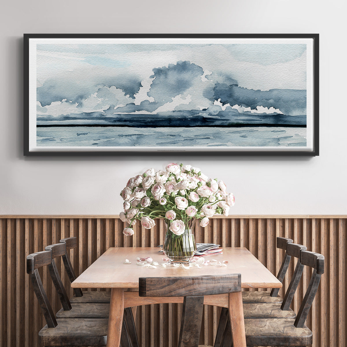 Passing Rain Storm II - Floater Framed Canvas Print