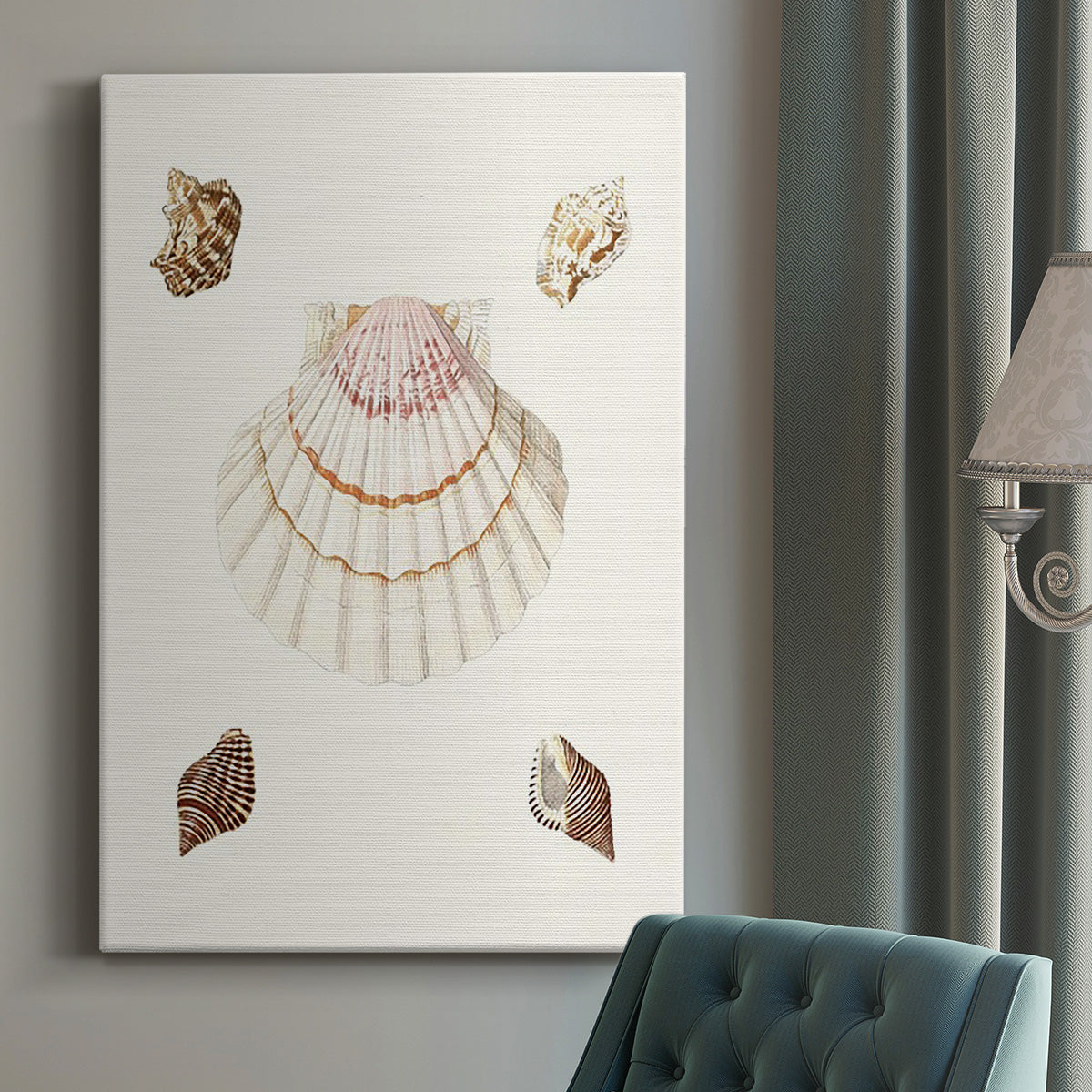 Pastel Knorr Shells IV - Canvas Art Print