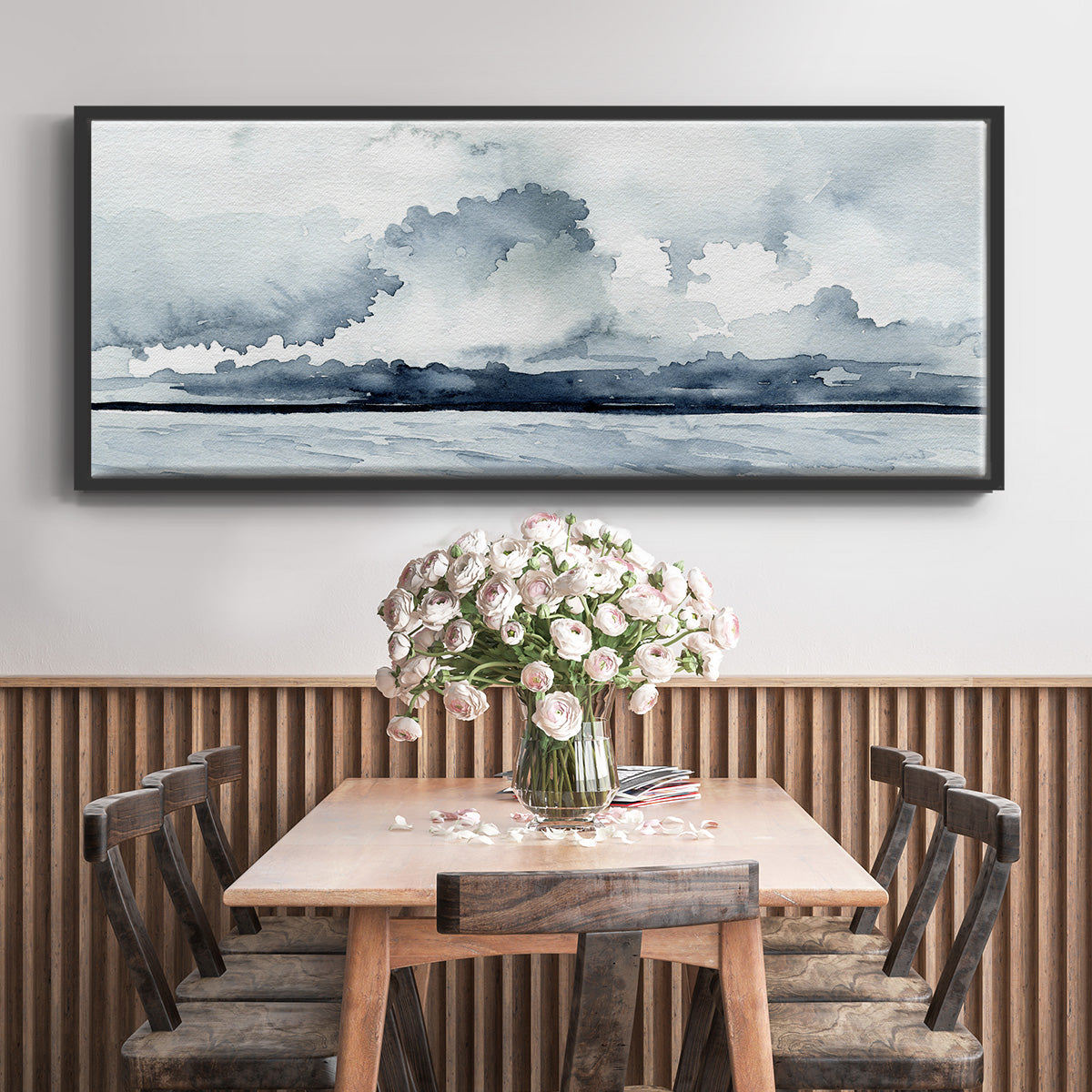 Passing Rain Storm I - Floater Framed Canvas Print