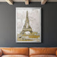 Eiffel Tower Glitz - Modern Framed Canvas Print