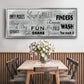 Laundry Rules - Floater Framed Canvas Print