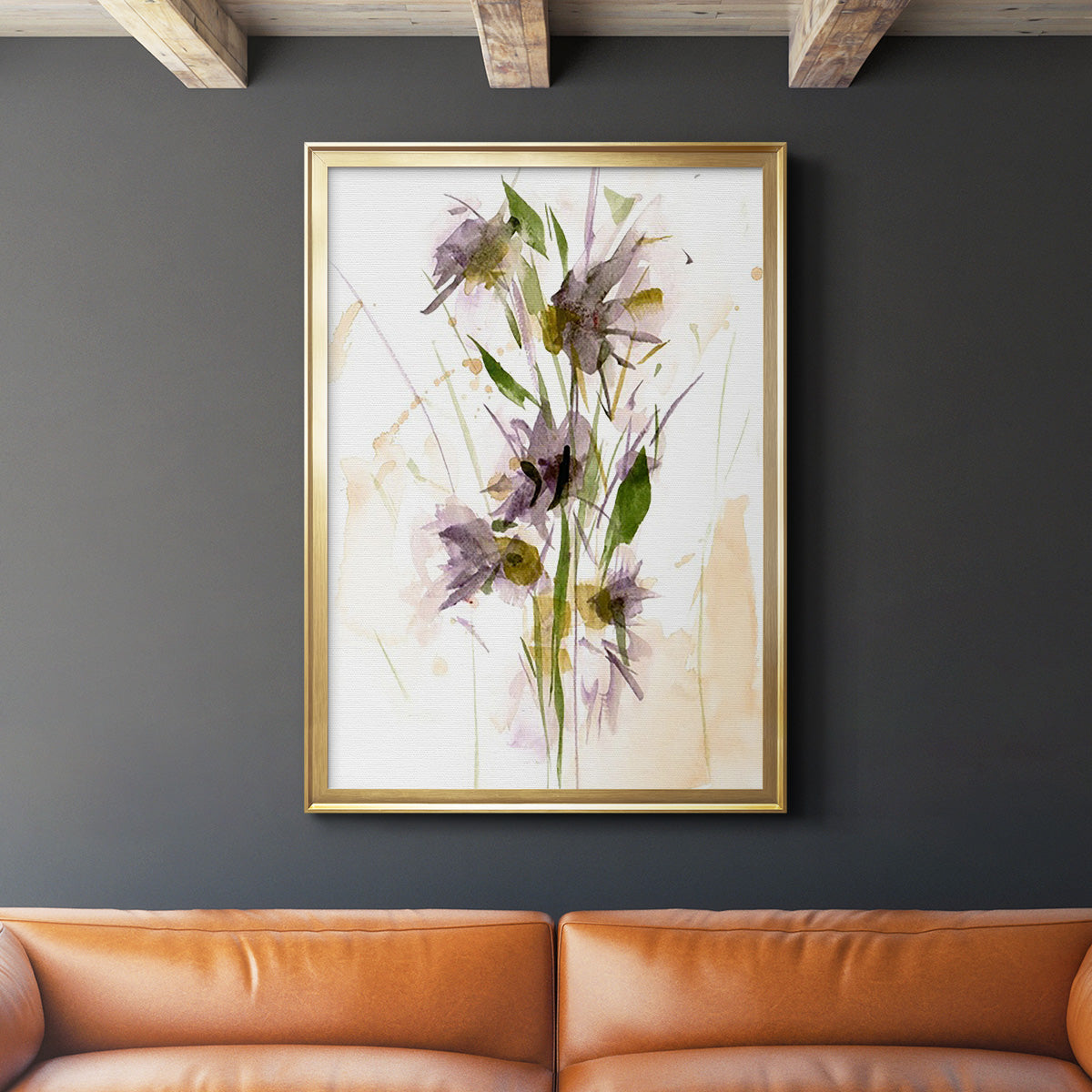 After Rain III - Modern Framed Canvas Print