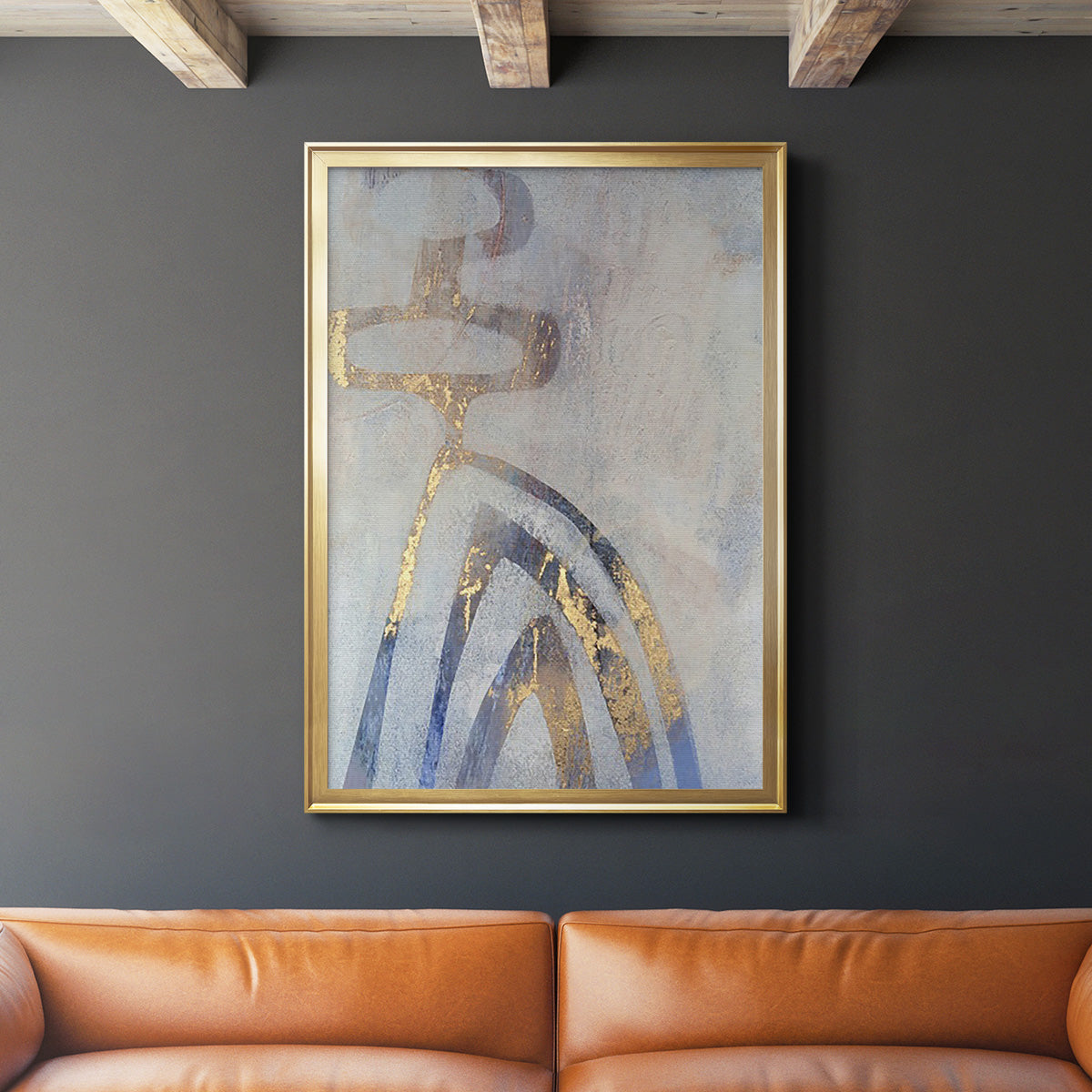 Linx III - Modern Framed Canvas Print