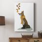 Fox Leaves on Nose - Canvas Art Print