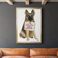 Love and German Shepherd - Modern Framed Canvas Print