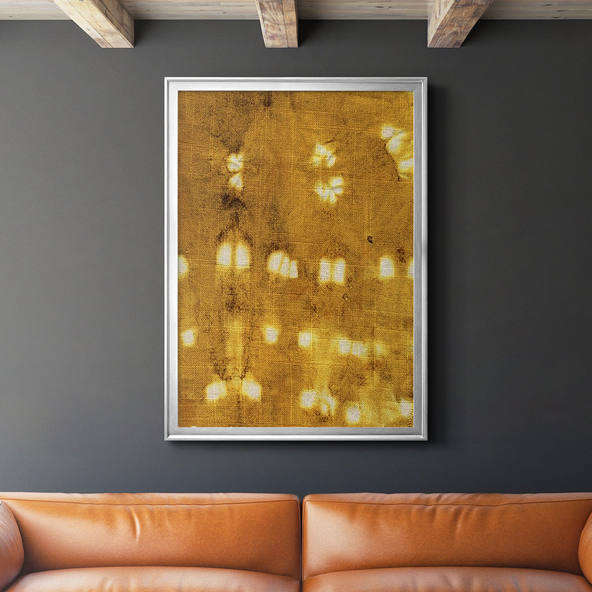 Turmeric Sunrise I - Modern Framed Canvas Print