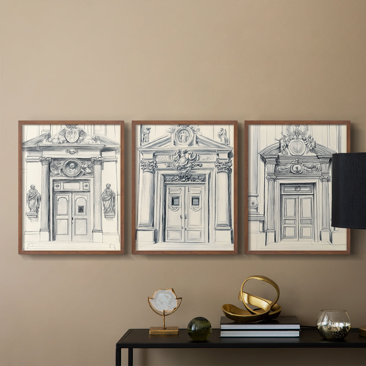 Landscape Study Series V - Restickable Framed Art Set