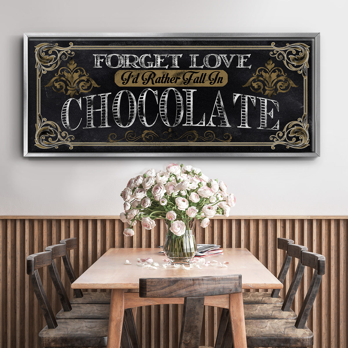 Chocolate - Floater Framed Canvas Print