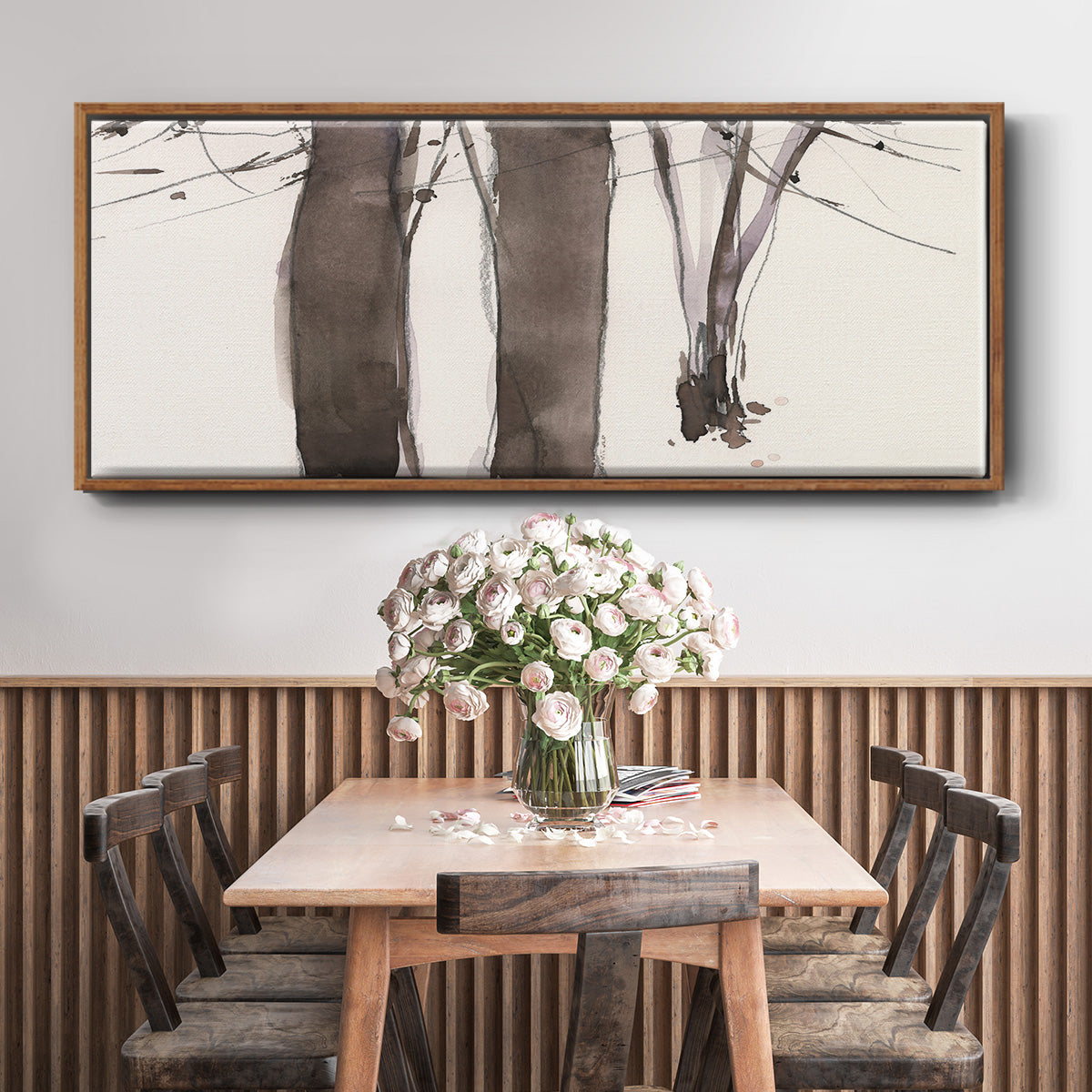 Under the Winter Tree II - Floater Framed Canvas Print