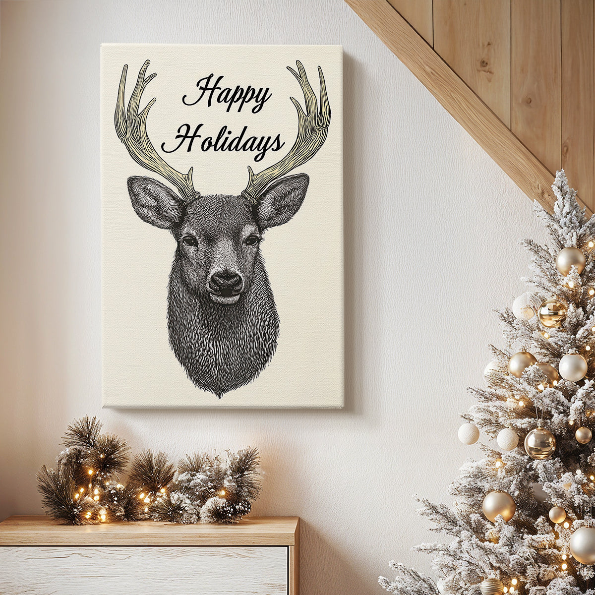 Snowwhite Skies Parish - Canvas Art Print