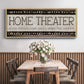 Home Theater - Floater Framed Canvas Print