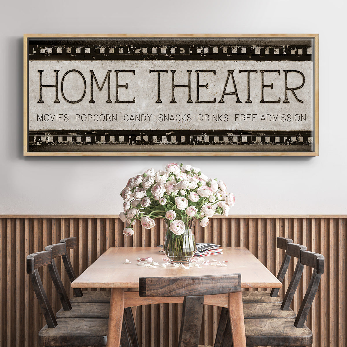 Home Theater - Floater Framed Canvas Print