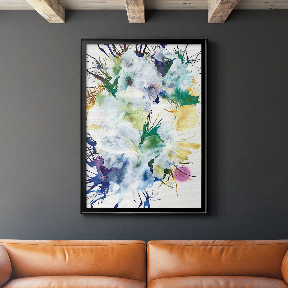 Like An Iris II - Modern Framed Canvas Print