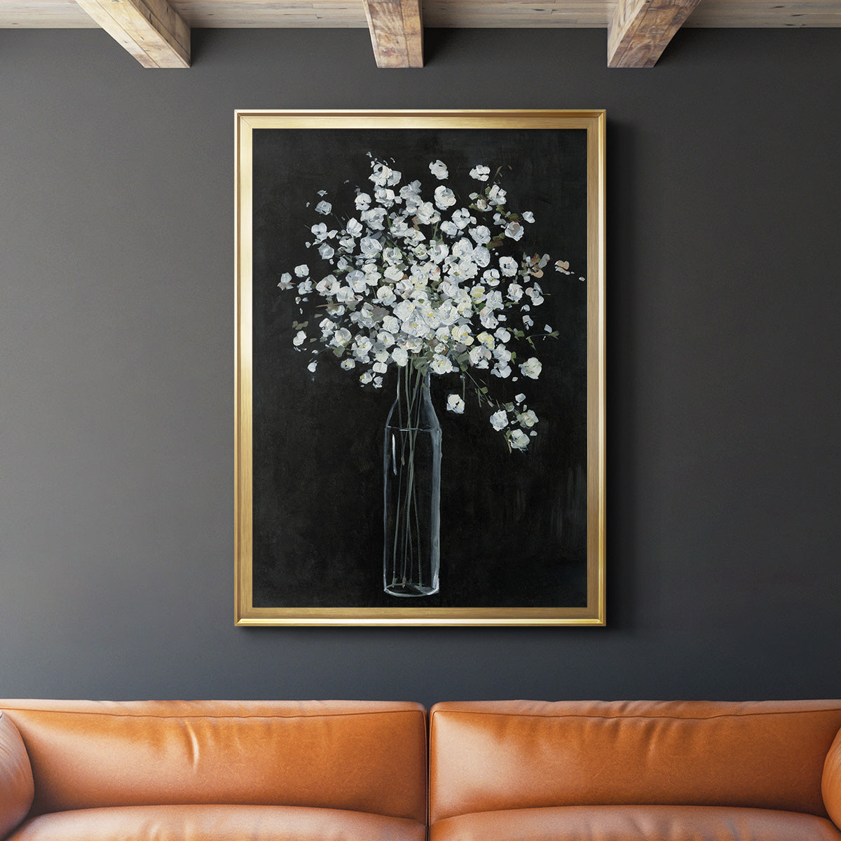 Filled with Spring - Modern Framed Canvas Print