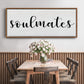 Soulmates - Floater Framed Canvas Print