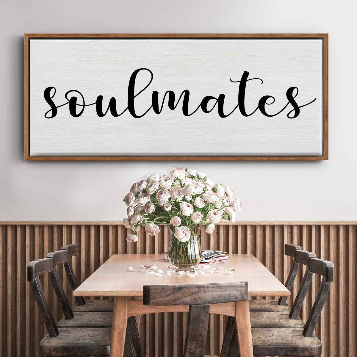 Soulmates - Floater Framed Canvas Print