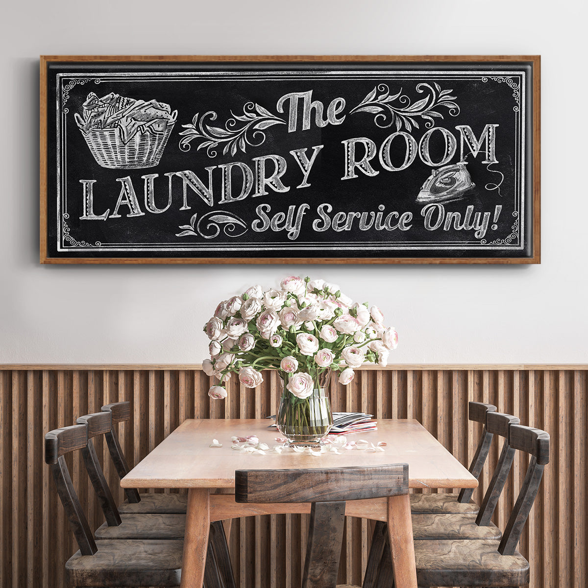 Self Service - Floater Framed Canvas Print