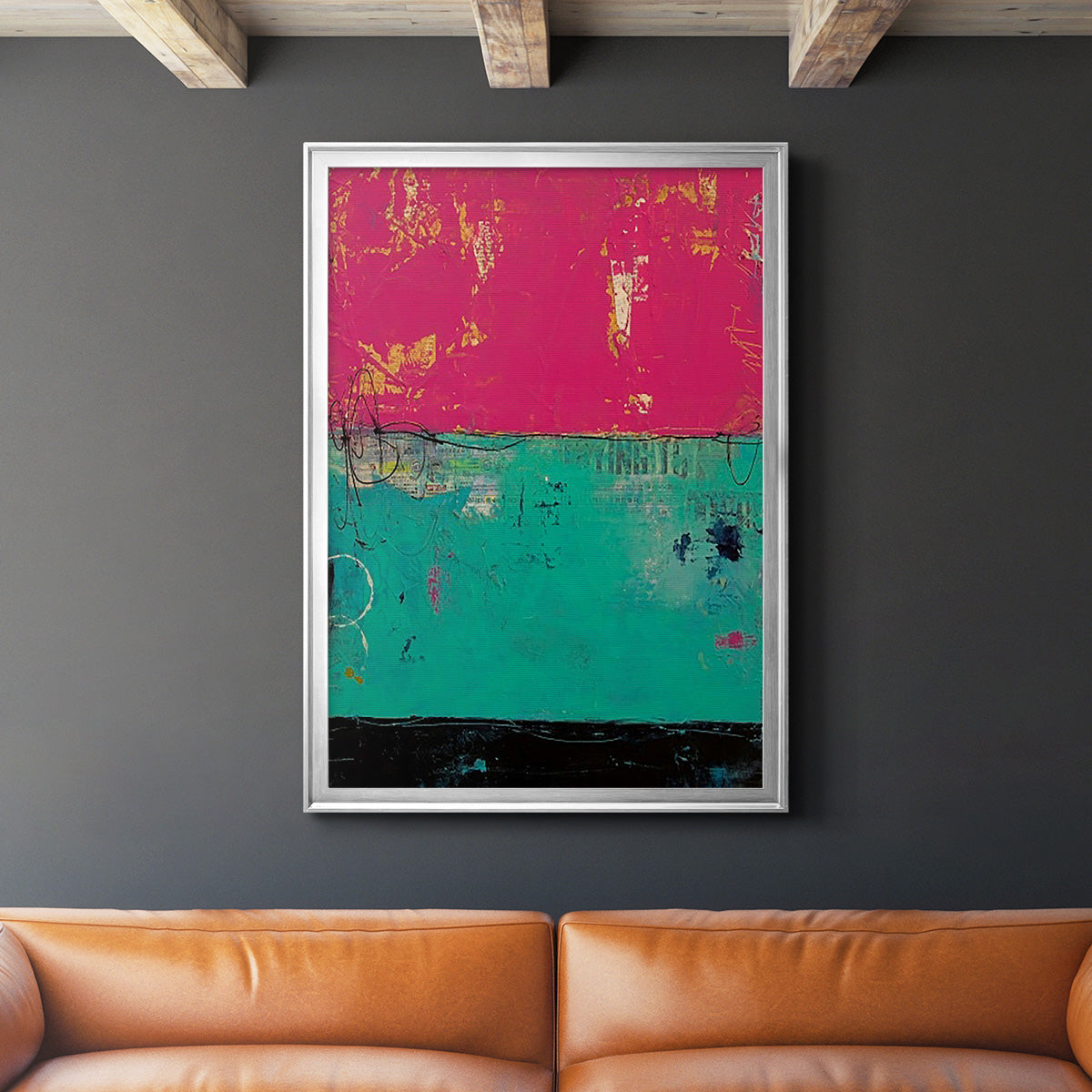 Good Mood - Modern Framed Canvas Print