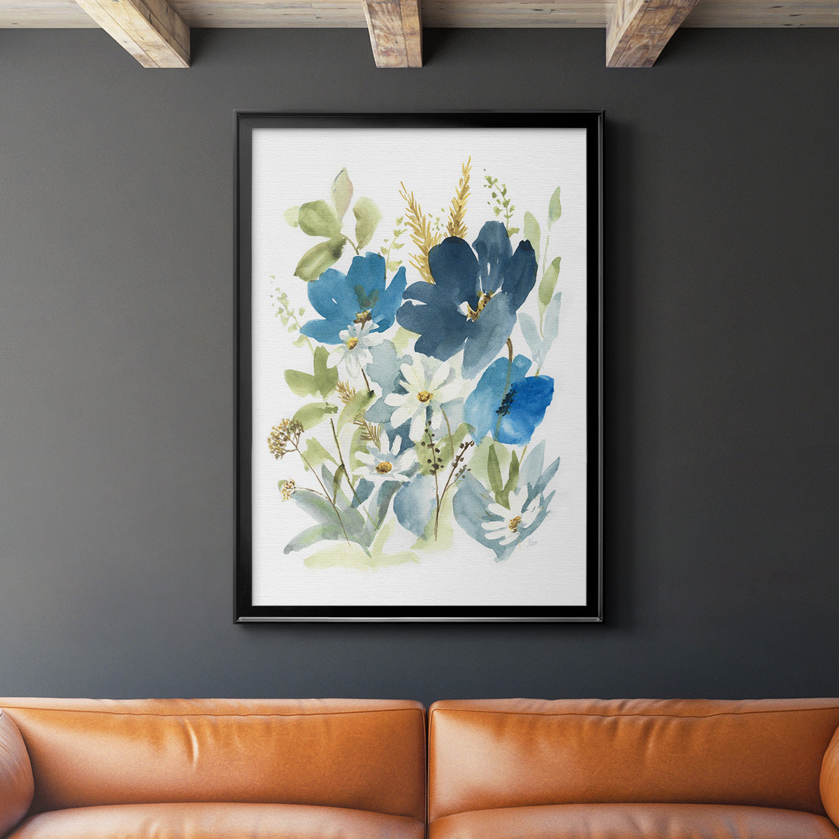 Wild Medley II - Modern Framed Canvas Print