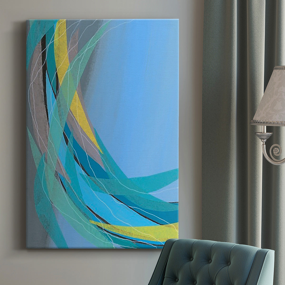 Circulating Flow I - Canvas Art Print