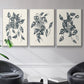 Growing Leaves IV - Framed Premium Gallery Wrapped Canvas L Frame 3 Piece Set - Ready to Hang