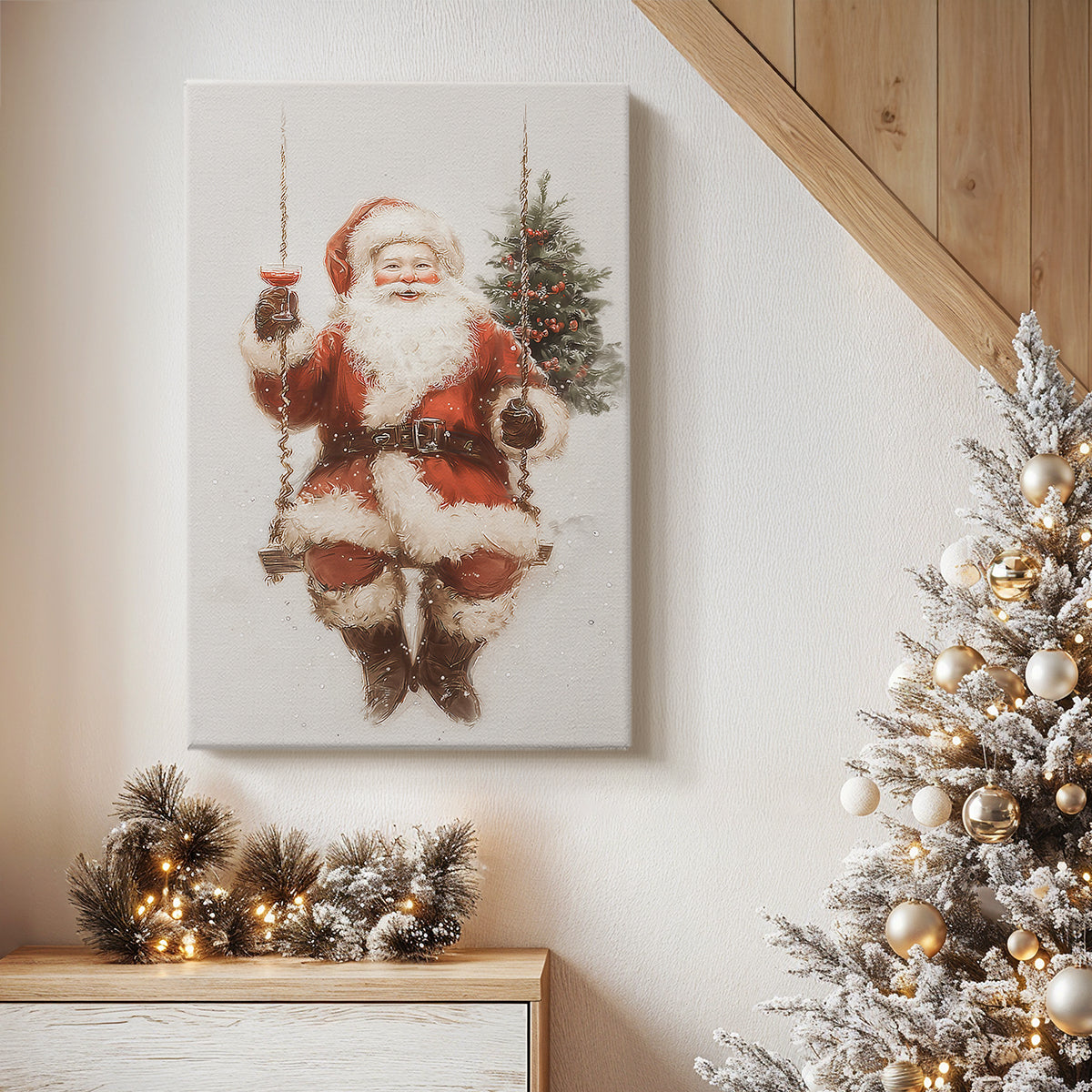 Night of Tinsel-Gold Dawn - Canvas Art Print