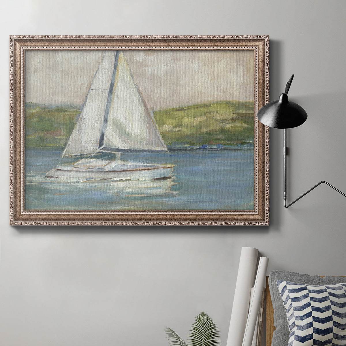 Off the Coast I Premium Framed Canvas- Ready to Hang