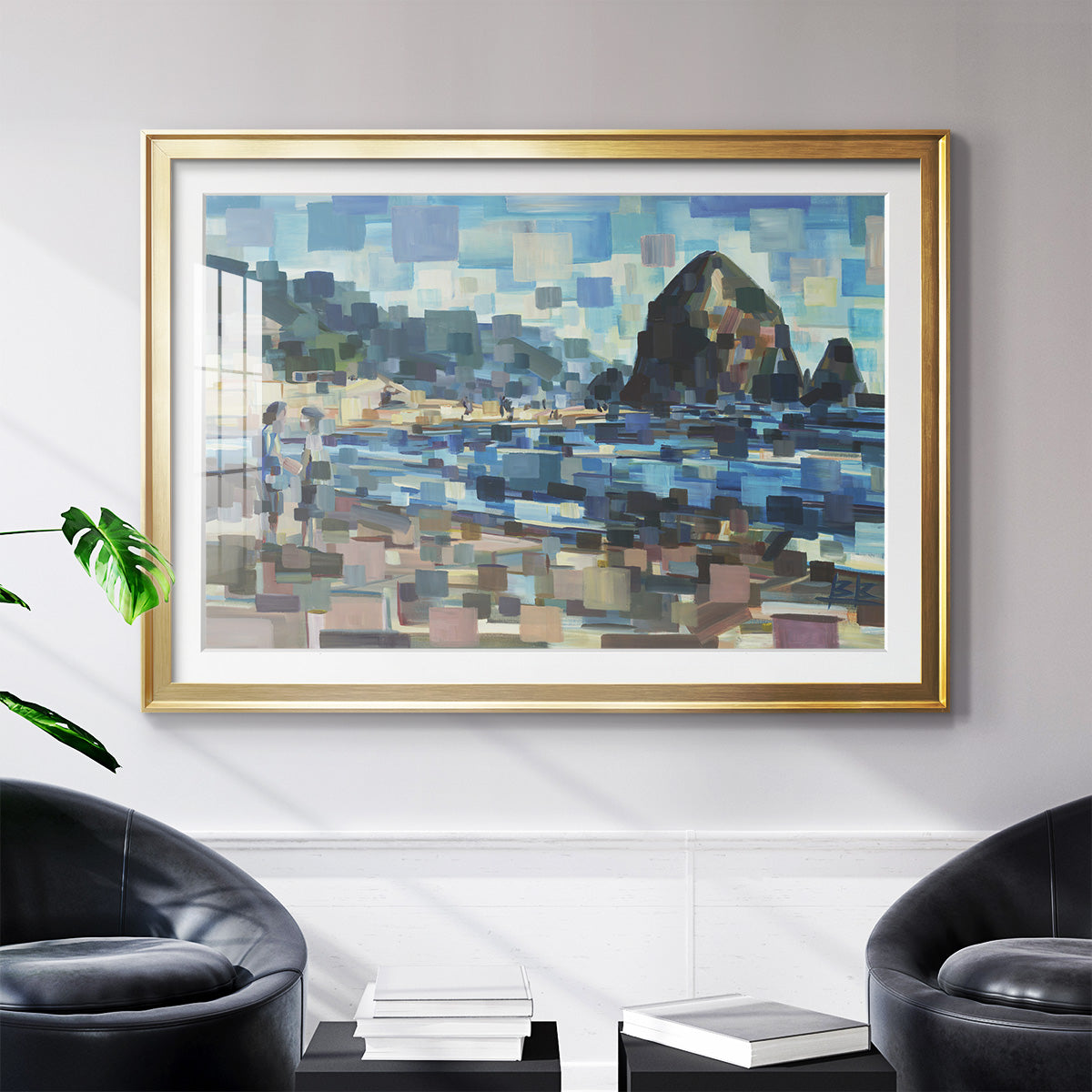 Evening in Cannon Beach - Modern Framed Art Print