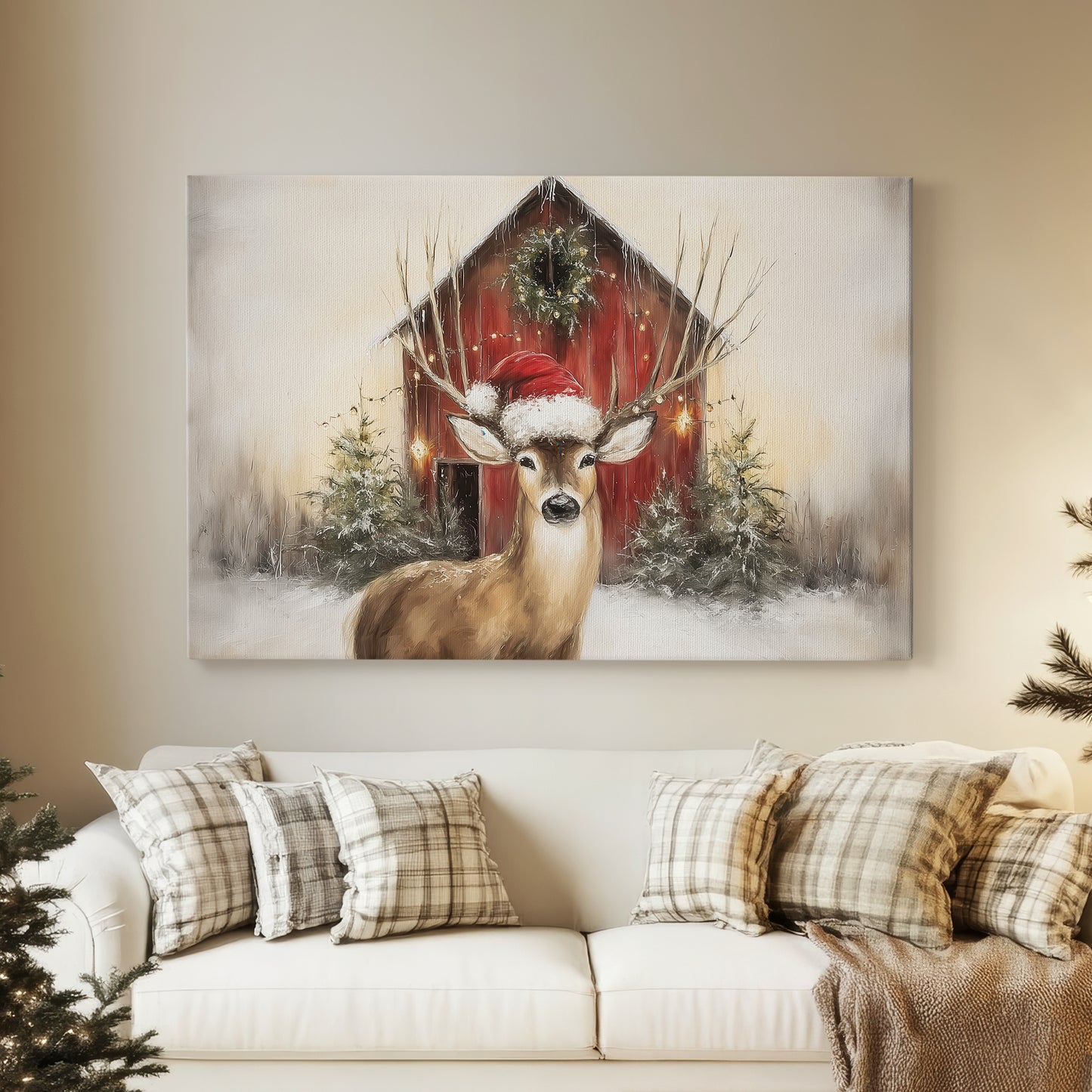 Gilded Manger Serenade - Canvas Art Print