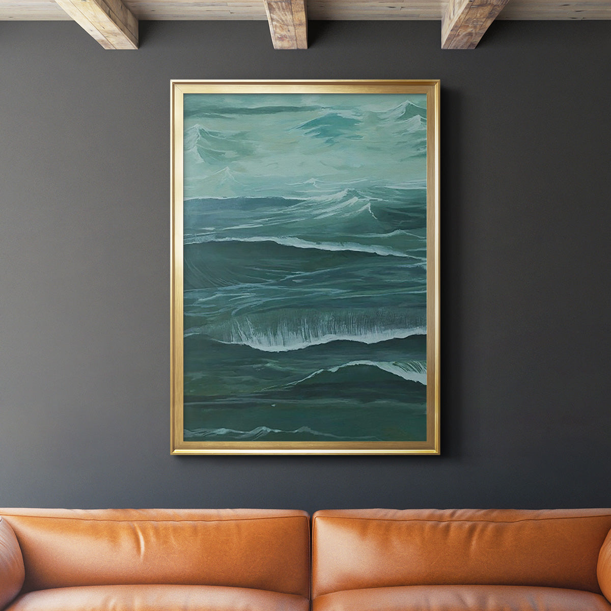 Sandbar Break II - Modern Framed Canvas Print