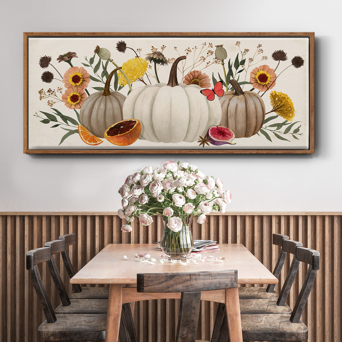 Fall Botanicals - Floater Framed Canvas Print