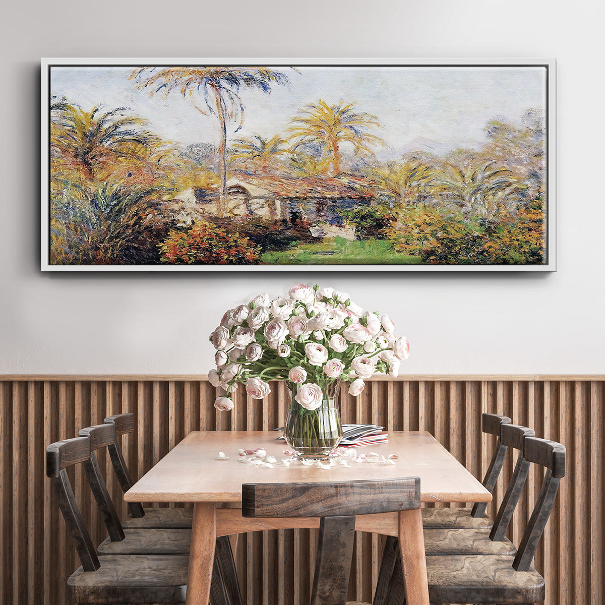Small Country Farm in Bordighera, 1884 - Floater Framed Canvas Print