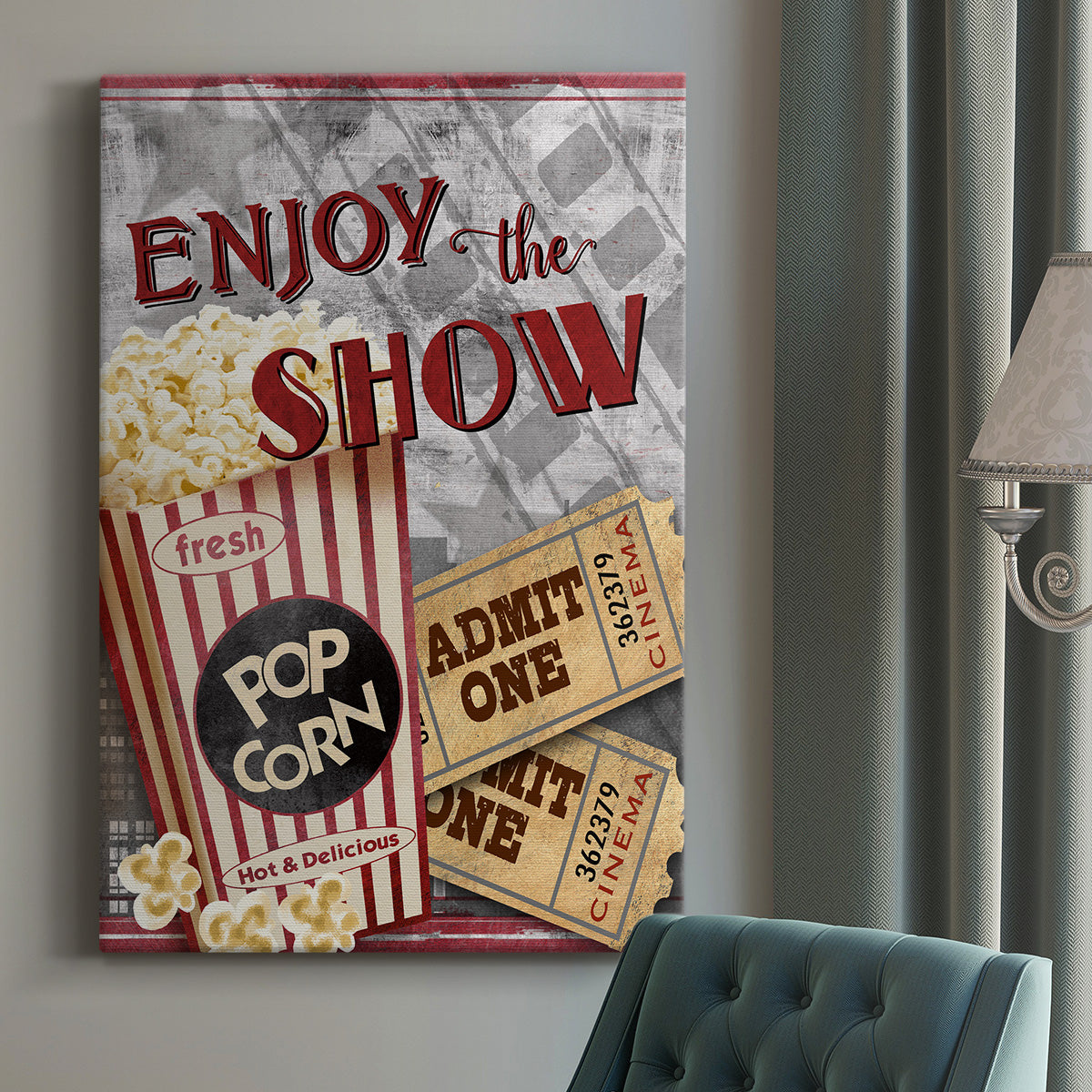 Movie Night I Premium Gallery Wrapped Canvas - Ready to Hang